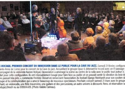 Concert Aurore Voilqué et Opus 4 du 21 février 2026