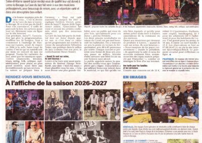 Article 1 page sur la cave du jazz du 12 août 2026